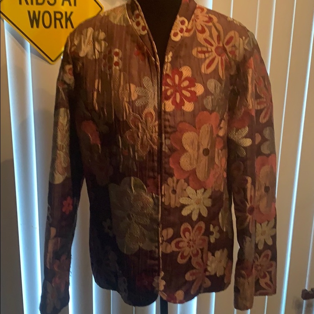 Erin London Brown tones dress jacket- size L